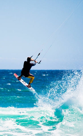 kitesurfing